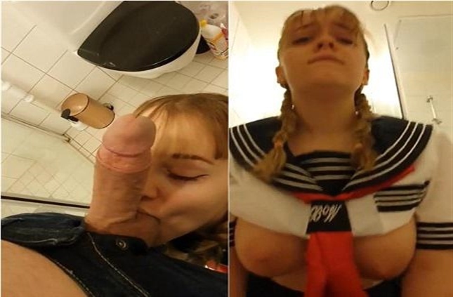 Amadani – Schoolgirl Sister gets creampied in bathroom SD mp4