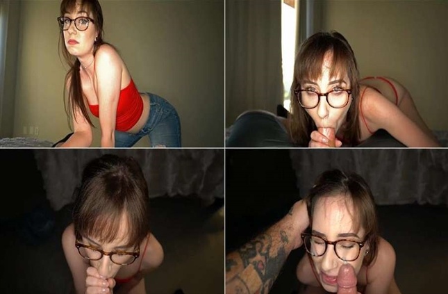 Average POV – Cute Nerdy Daughter Melanie wants Cum on her Glasses FullHD 1080p