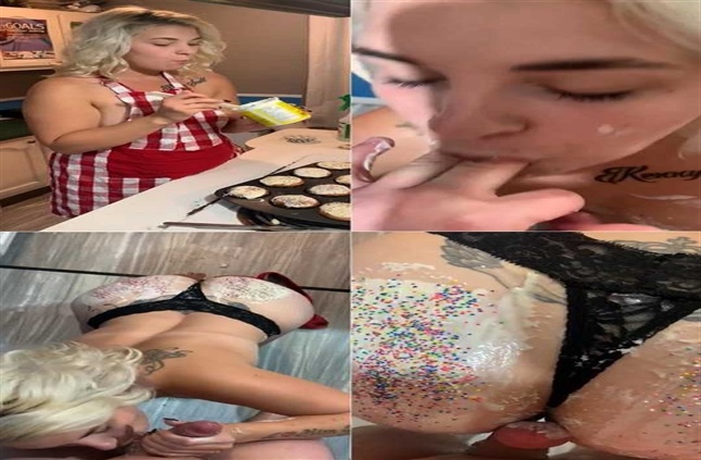 Kenny_long – Hot Stepmom Baking Cupcakes Gets Icing and Sprinkles everywhere SD mp4