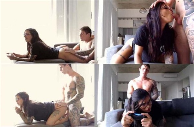 BrunAlexxx – Cute Gamer Sister Gets Fucked while Playing Videogames FullHD 1080p