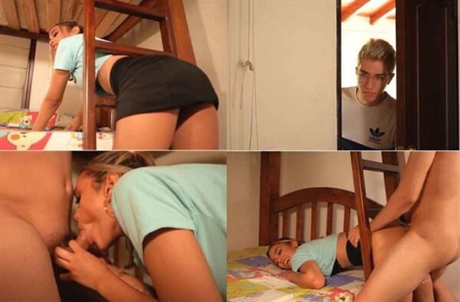 BrunoandTara Little Sister Gets Trapped in Cabin and Gets Fucked by her Stepbrother FullHD 1080p