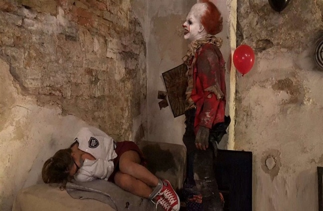 Clown Fucking little Schoolgirl In Sleepy town – IT is here ( 4K Horror Video)