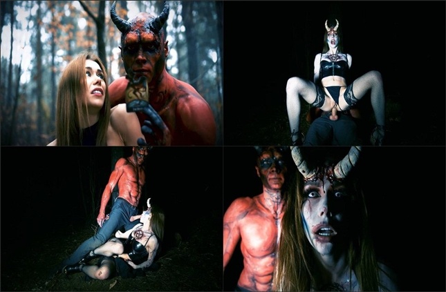 Mia Bandini – Fortuneteller teen in the forest turns – Halloween2019, devil FullHD mp4