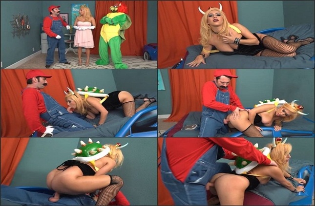 Super mario – Bowsette Porn Parody, cosplay adult video FullHD mp4