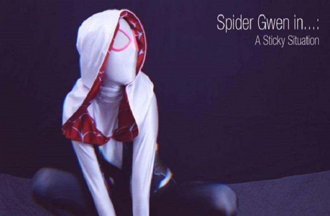 PieAllTheTime – Spider Gwen in A Sticky Situation FullHD 1080p