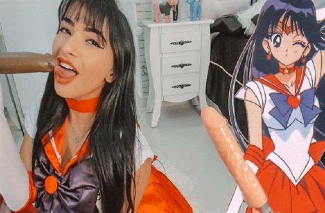 Emanuelly Raquel – ASMR – Sailor Mars Blowjob Making two Guys Cum in my Mouth – Creampie Cosplay Girl FullHD 1080p